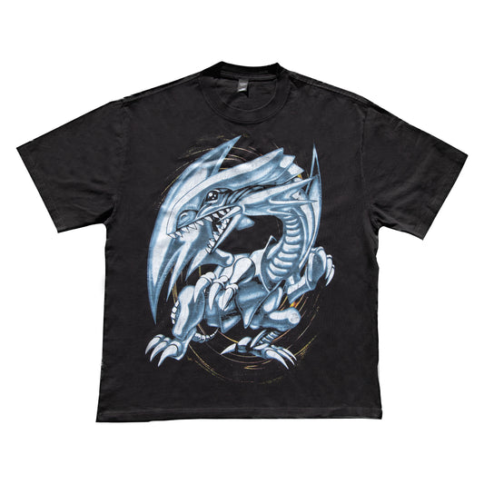 VINTAGE BLUE EYES WHITE DRAGON T-SHIRT